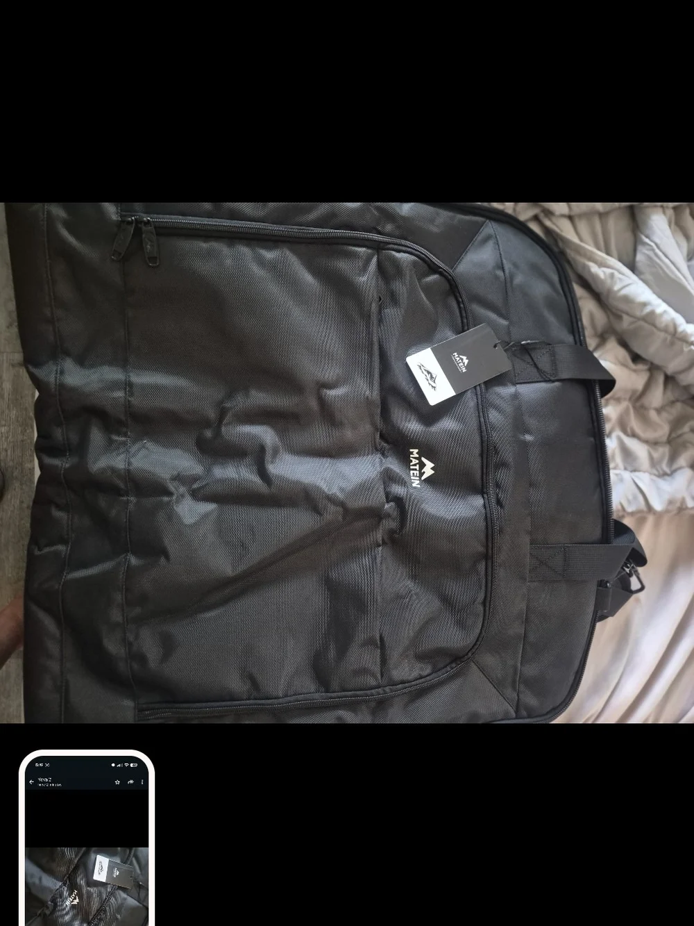 Men's Gray Suit Jacket Garment Bag Liner